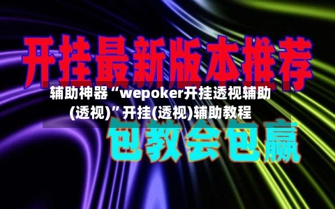 辅助神器“wepoker开挂透视辅助(透视)”开挂(透视)辅助教程-第1张图片