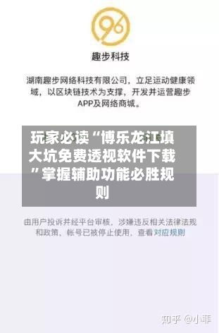 玩家必读“博乐龙江填大坑免费透视软件下载	”掌握辅助功能必胜规则-第1张图片
