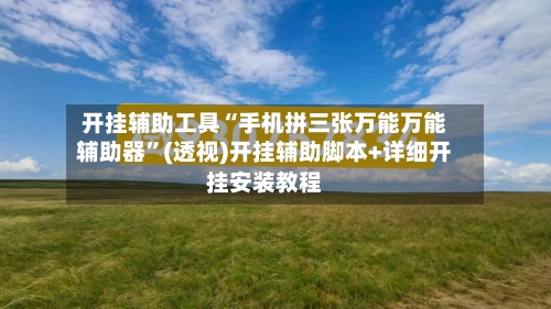 开挂辅助工具“手机拼三张万能万能辅助器	”(透视)开挂辅助脚本+详细开挂安装教程-第1张图片