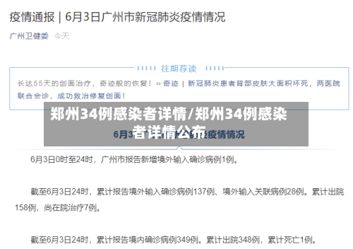 郑州34例感染者详情/郑州34例感染者详情公布-第1张图片