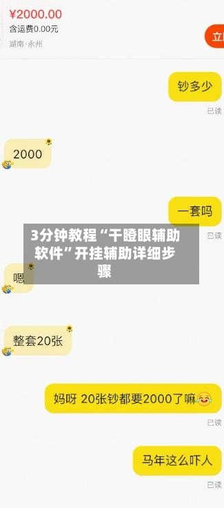 3分钟教程“干瞪眼辅助软件”开挂辅助详细步骤-第1张图片