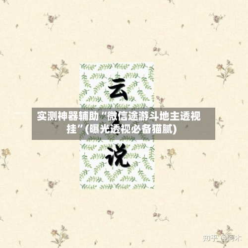 实测神器辅助“微信途游斗地主透视挂	”(曝光透视必备猫腻)-第1张图片