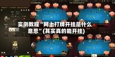 实测教程“网上打牌开挂是什么意思”(其实真的能开挂)-第1张图片