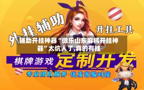 辅助开挂神器“微乐山东麻将开挂神器”太坑人了,真的有挂-第1张图片