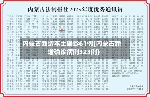 内蒙古新增本土确诊61例(内蒙古新增确诊病例323例)-第1张图片