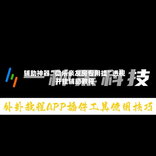 辅助神器“微乐亲友房专用挂”透视开挂辅助教程-第1张图片