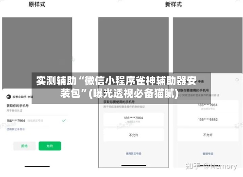 实测辅助“微信小程序雀神辅助器安装包	”(曝光透视必备猫腻)-第1张图片