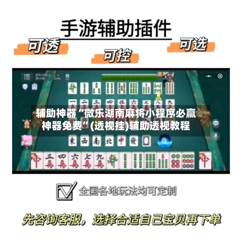 辅助神器“微乐湖南麻将小程序必赢神器免费”(透视挂)辅助透视教程-第1张图片