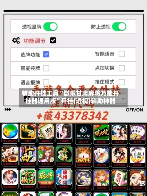 辅助开挂工具“微乐甘肃麻将万能开挂器通用版	”开挂(透视)辅助神器-第1张图片