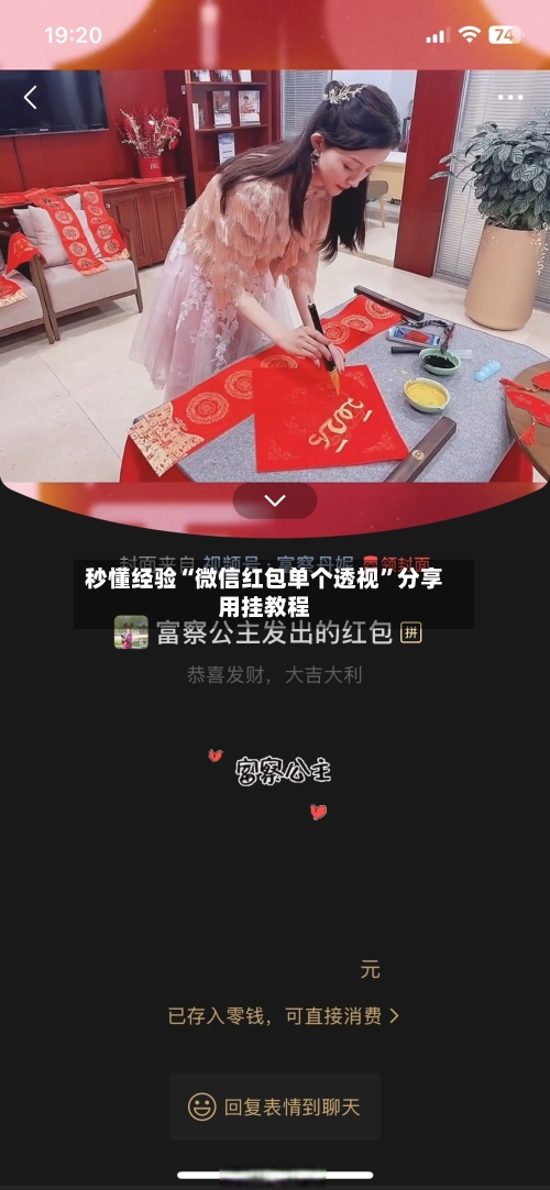 秒懂经验“微信红包单个透视”分享用挂教程-第1张图片