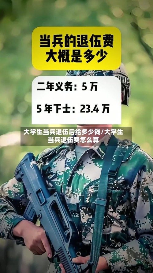 大学生当兵退伍后给多少钱/大学生当兵退伍费怎么算-第1张图片