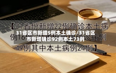 31省区市新增5例本土确诊/31省区市新增确诊92例本土73例-第1张图片
