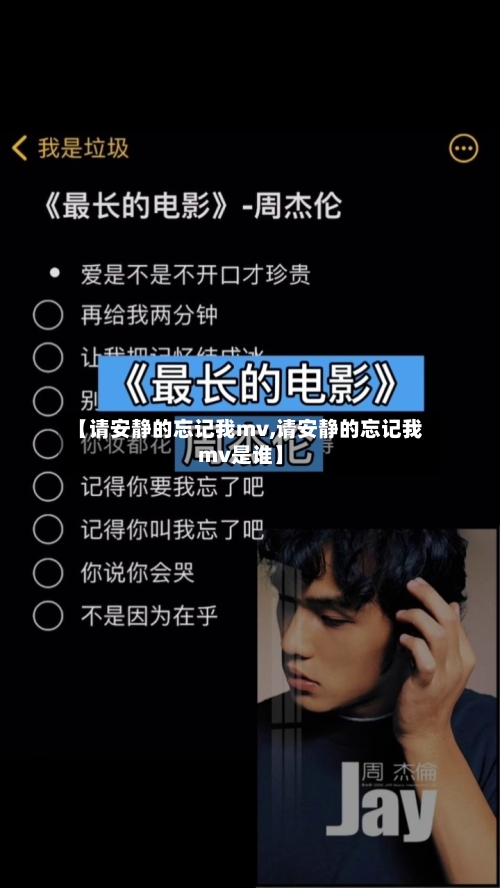 【请安静的忘记我mv,请安静的忘记我mv是谁】-第1张图片