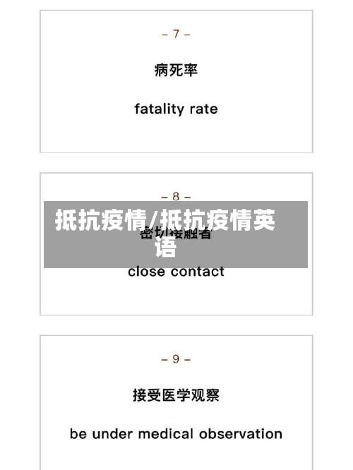 抵抗疫情/抵抗疫情英语-第1张图片
