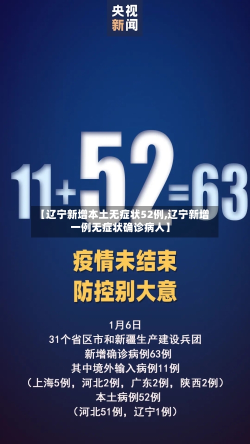 【辽宁新增本土无症状52例,辽宁新增一例无症状确诊病人】-第1张图片