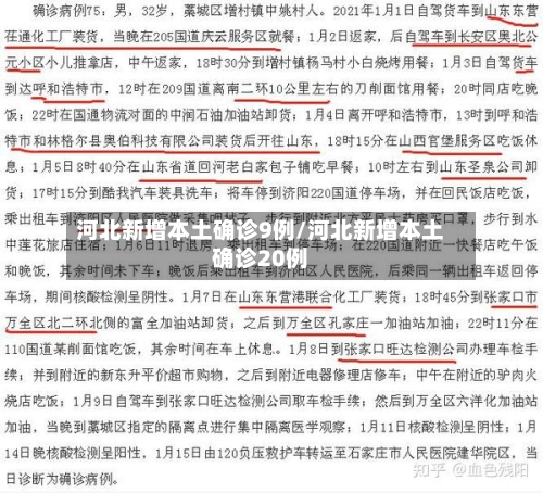 河北新增本土确诊9例/河北新增本土确诊20例-第1张图片